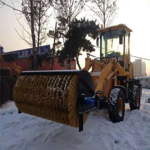 扫雪机 铲车滚刷除雪机 装载机改扫雪机