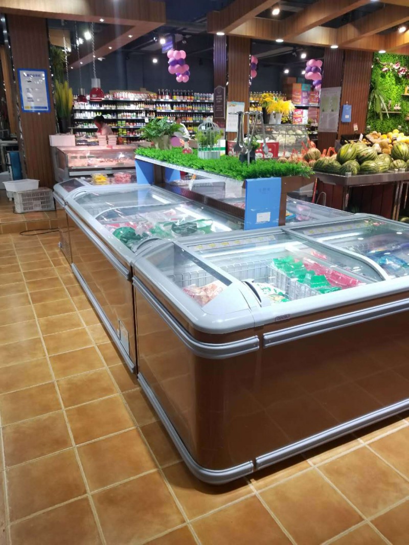 冷冻火锅料展示柜 超市鱼虾冷冻食品柜 食品柜