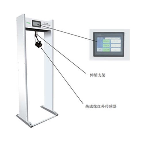 山东产门式红外温度检测仪测温门  干燥箱