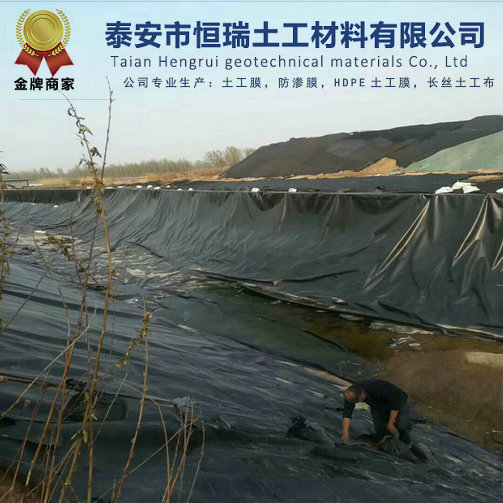 自贡0.75mm防渗膜 0.75mmHDPE土工膜定制加工