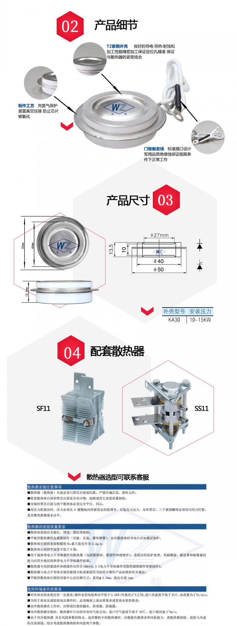 KA30尺寸细节及散热器