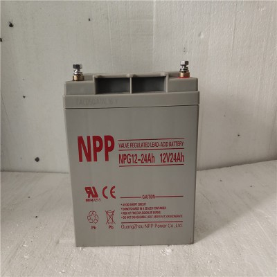 耐普npp蓄电池NPG12-24原装正品电瓶12v24ah