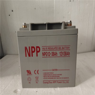 NPP耐普蓄电池NPG12-38EUPS电源12v38ah