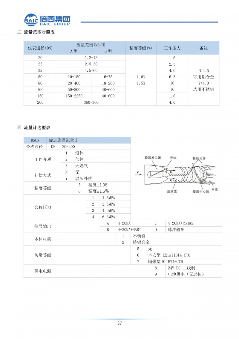 旋进旋涡流量计 (2)