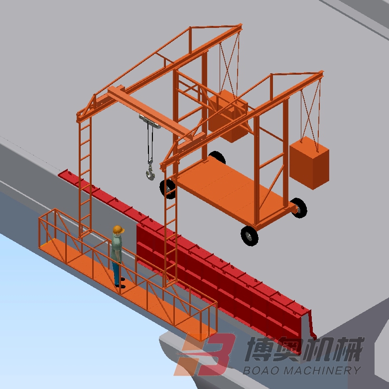 防撞墙模板安全施工台车