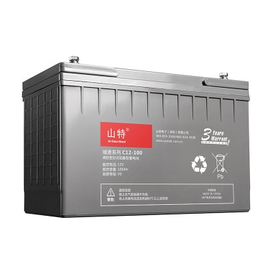 山特应急电源12V100AH C12-100免维护蓄电池