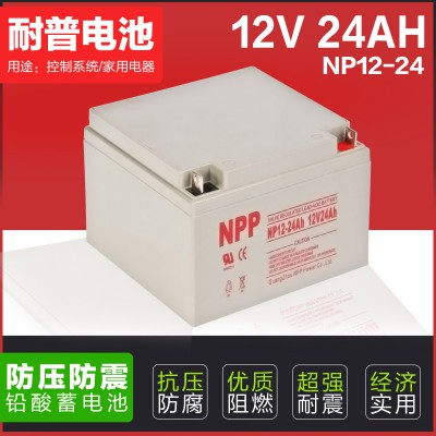 耐普免维护胶体蓄电池12V24AH