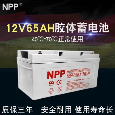 耐普太阳能胶体蓄电池12v65ah直流屏