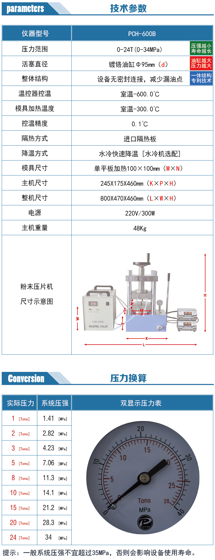 PCH-600B参数