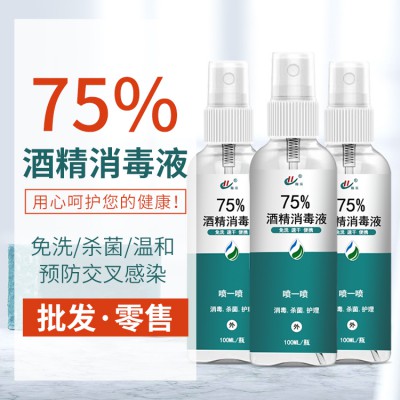 75%酒精喷雾免洗手凝胶消杀产品 批发代加工