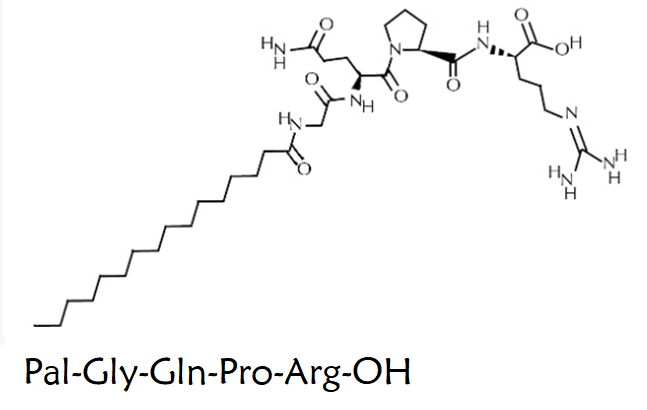 棕榈酰四肽-7结构式