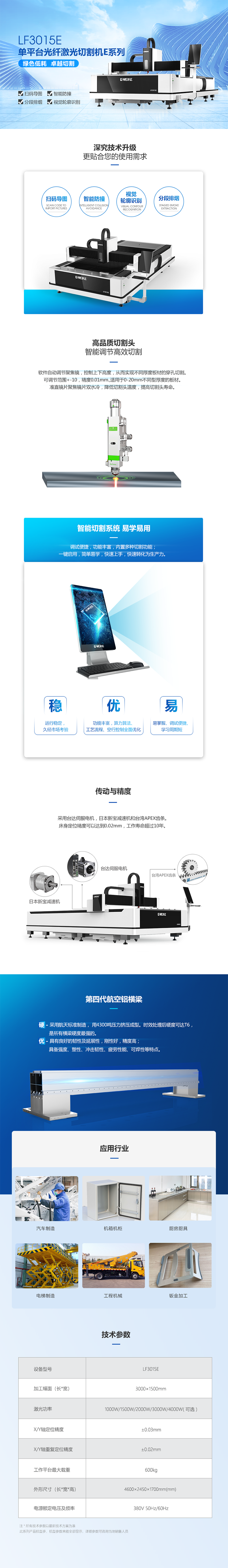 经济型激光切割机E系列-LF3015E1