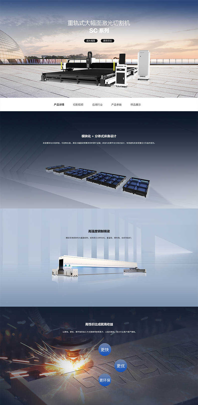 重轨式大幅面激光切割机SC系列-12532SC1