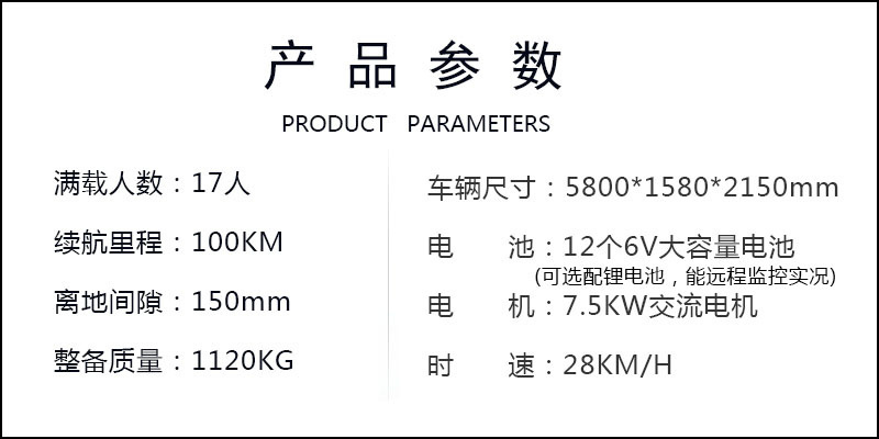 产品参数